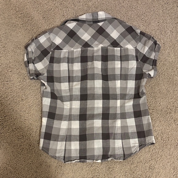 Lucky Brand Black and White Checkered Shirt - Picture 4 of 6